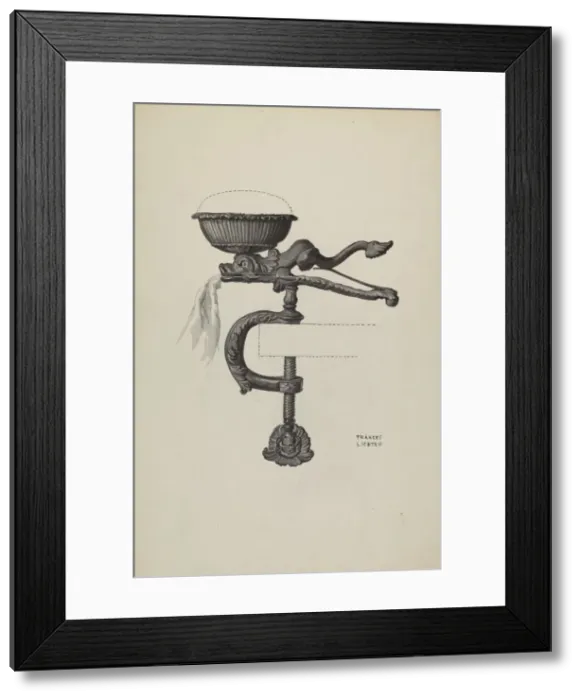 Framed Print : Sewing Bird, c. 1936. Creator: Frances Lichten Framed Print : Sewing Bird, c. 1936. Creator: Frances Lichten