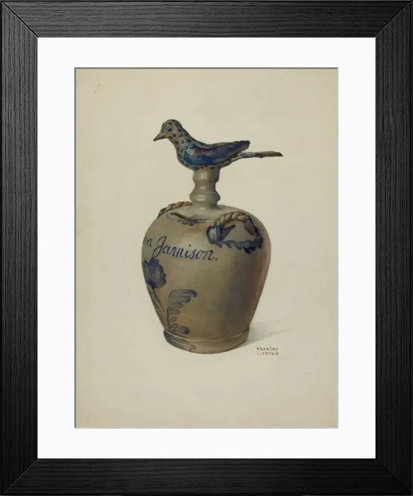 Framed Print : Pa. German Money Bank, c. 1936. Creator: Frances Lichten Framed Print : Pa. German Money Bank, c. 1936. Creator: Frances Lichten