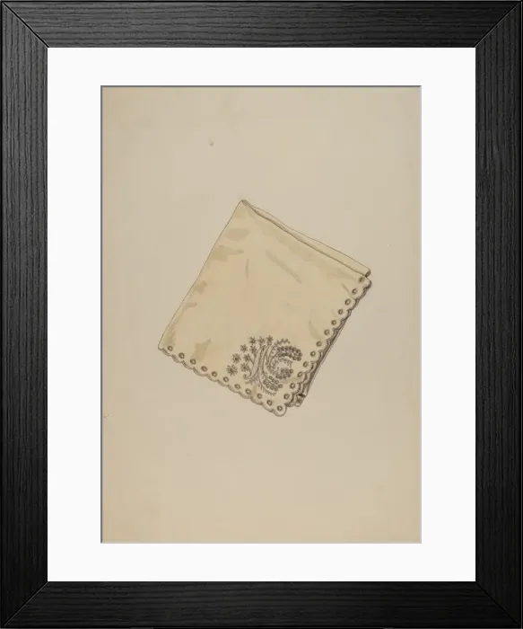 Framed Print : Economy Handkerchief, c. 1938. Creator: Katherine Hastings Framed Print : Economy Handkerchief, c. 1938. Creator: Katherine Hastings