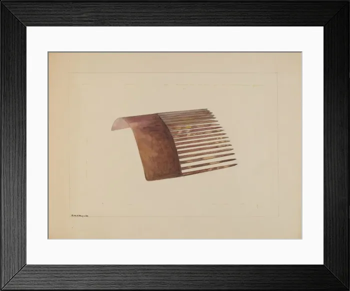Framed Print : Comb, c. 1936. Creator: Edith Magnette Framed Print : Comb, c. 1936. Creator: Edith Magnette