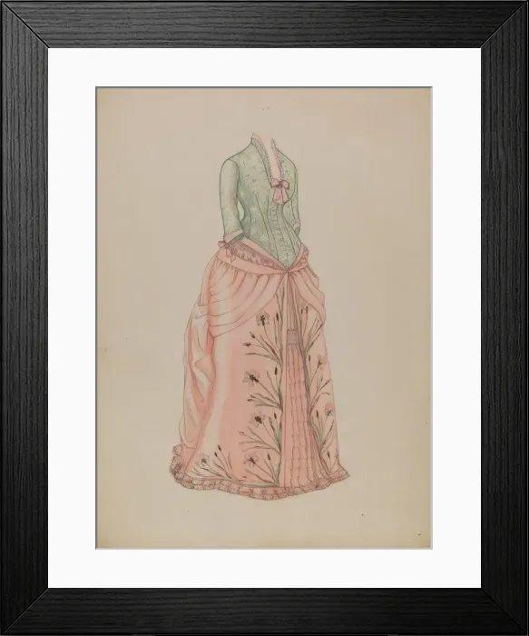 Framed Print : Dress, c. 1936. Creator: Marie Mitchell Framed Print : Dress, c. 1936. Creator: Marie Mitchell