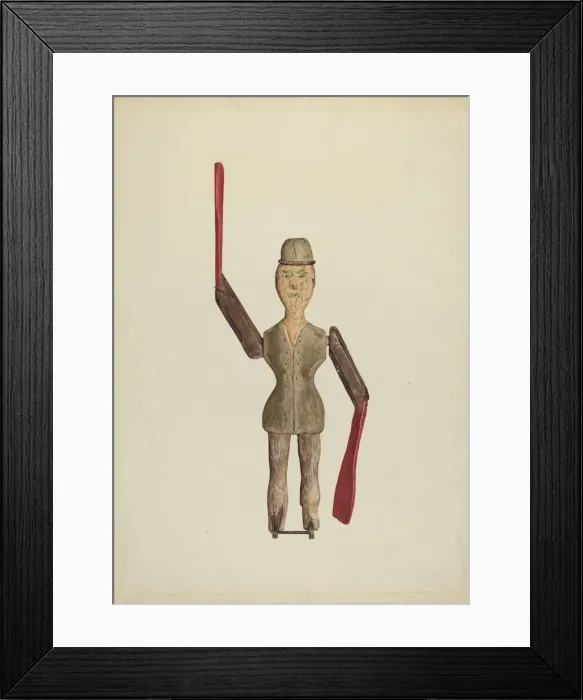 Framed Print : Sailor Jack Whirligig, c. 1938. Creator: Jane Iverson Framed Print : Sailor Jack Whirligig, c. 1938. Creator: Jane Iverson