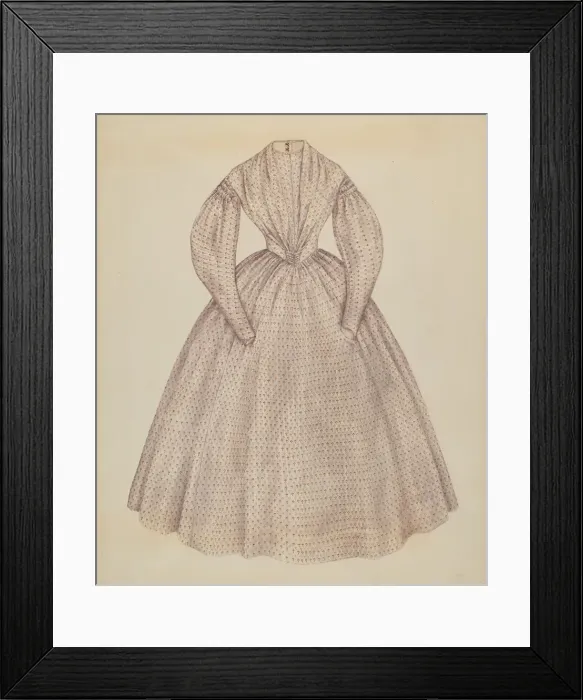 Framed Print : Dress, c. 1937. Creator: Melita Hofmann Framed Print : Dress, c. 1937. Creator: Melita Hofmann