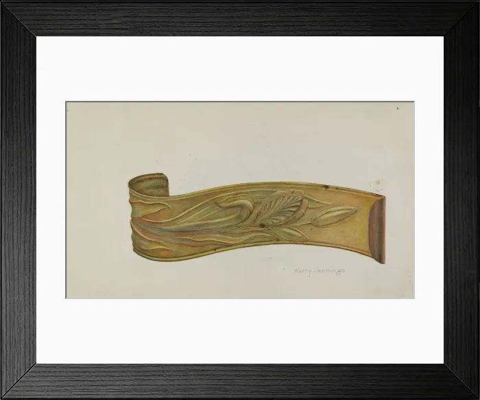 Framed Print : Tie-back, c. 1938. Creator: Harry Jennings Framed Print : Tie-back, c. 1938. Creator: Harry Jennings