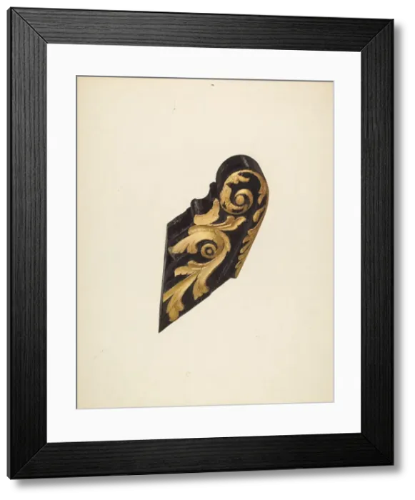 Framed Print : Ships Billethead, c. 1938. Creator: Jane Iverson Framed Print : Ships Billethead, c. 1938. Creator: Jane Iverson