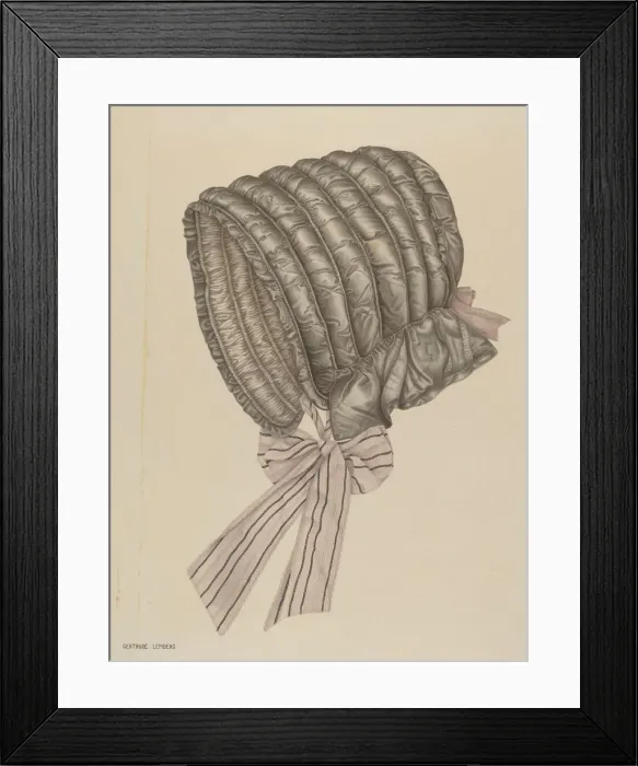 Framed Print : Womans Hood, c. 1939. Creator: Gertrude Lemberg Framed Print : Womans Hood, c. 1939. Creator: Gertrude Lemberg
