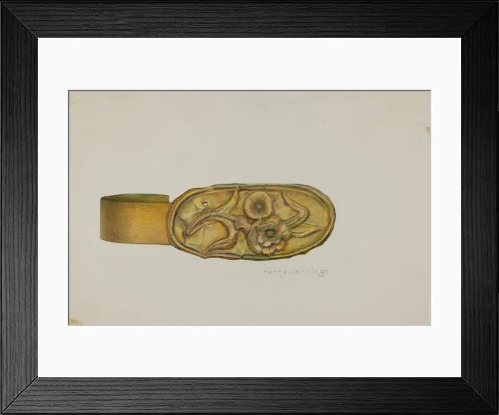 Framed Print : Tie-back, c. 1938. Creator: Harry Jennings Framed Print : Tie-back, c. 1938. Creator: Harry Jennings
