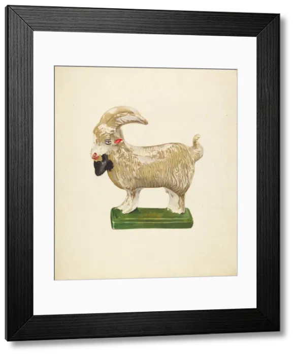 Framed Print : Goat, c. 1938. Creator: John W Kelleher Framed Print : Goat, c. 1938. Creator: John W Kelleher