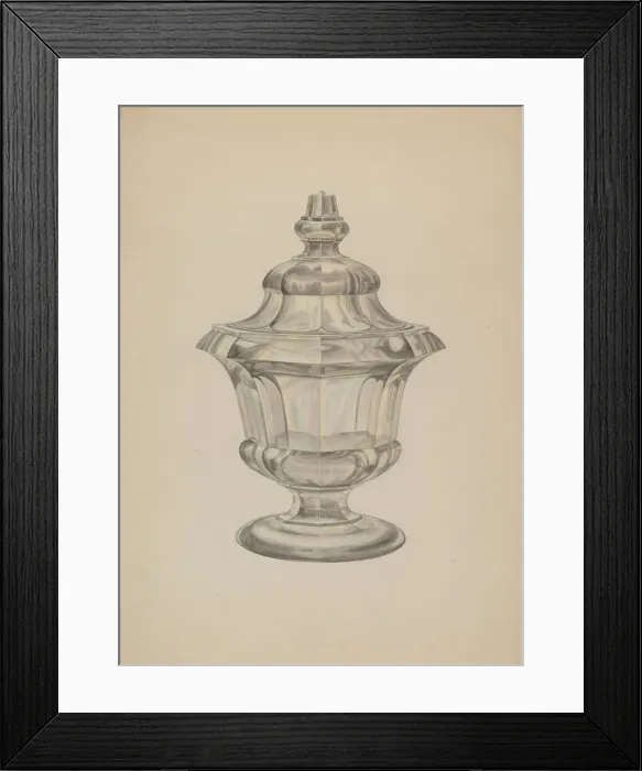 Framed Print : Sugar Bowl, c. 1939. Creator: Henry Moran Framed Print : Sugar Bowl, c. 1939. Creator: Henry Moran