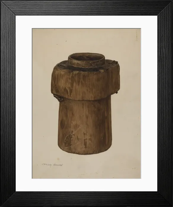 Framed Print : Pitch Pail, c. 1940. Creator: Charles Garjian Framed Print : Pitch Pail, c. 1940. Creator: Charles Garjian