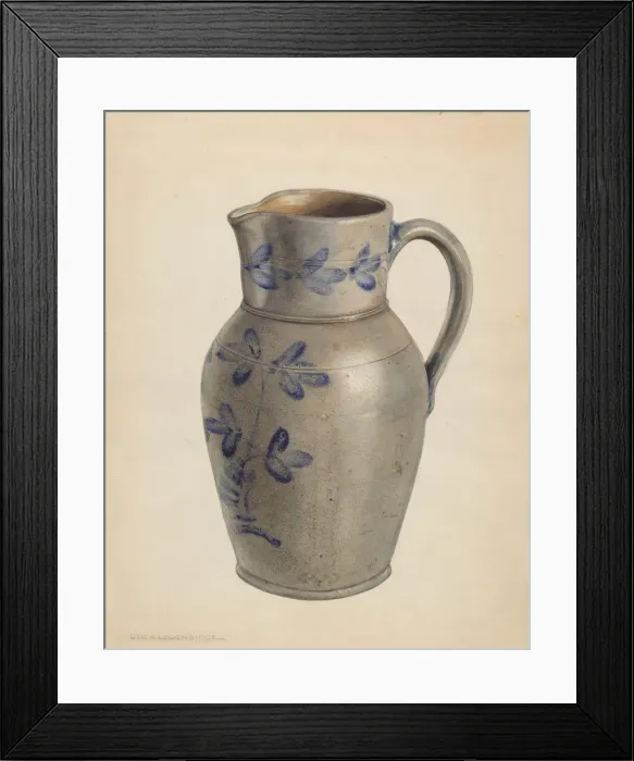 Framed Print : Pitcher, c. 1938. Creator: George Loughridge Framed Print : Pitcher, c. 1938. Creator: George Loughridge