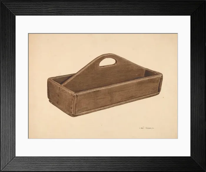 Framed Print : Knife Box, c. 1940. Creator: LeRoy Griffith