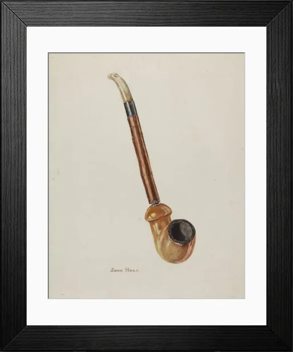 Framed Print : Pipe, c. 1940. Creator: John Hall