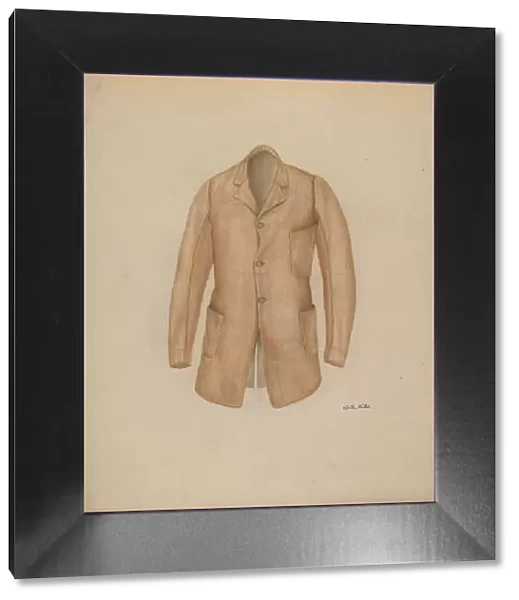 Mans Sack Coat, c. 1938. Creator: Edith Miller