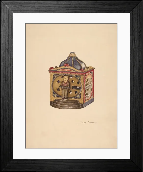 Framed Print : Iron Bank, c. 1940. Creator: LeRoy Griffith Framed Print : Iron Bank, c. 1940. Creator: LeRoy Griffith