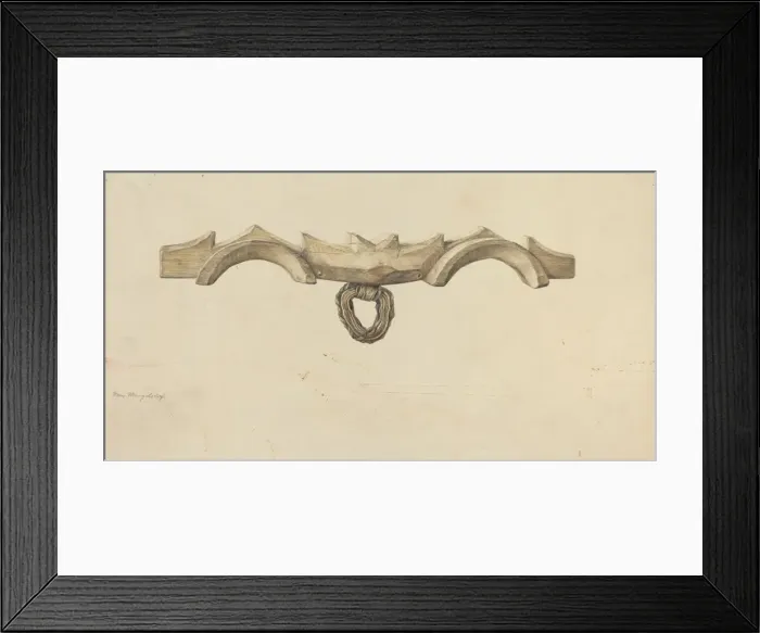 Framed Print : Oxen Yoke, c. 1938. Creator: Hans Mangelsdorf Framed Print : Oxen Yoke, c. 1938. Creator: Hans Mangelsdorf