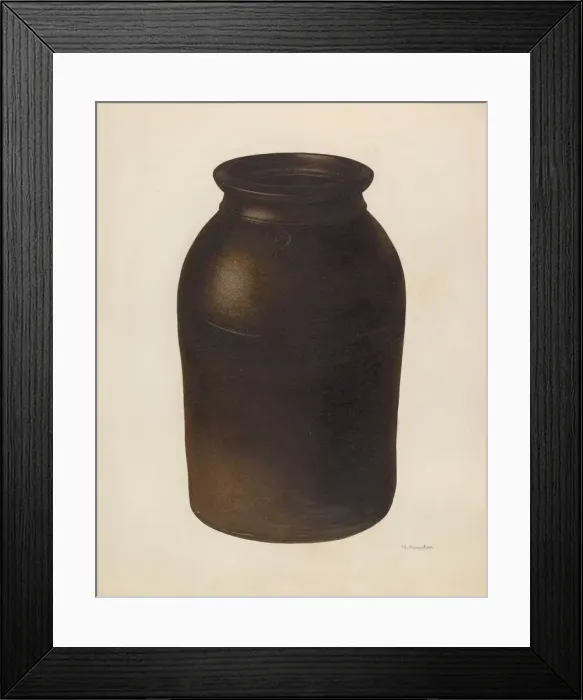 Framed Print : Jar, c. 1939. Creator: Nicholas Amantea Framed Print : Jar, c. 1939. Creator: Nicholas Amantea