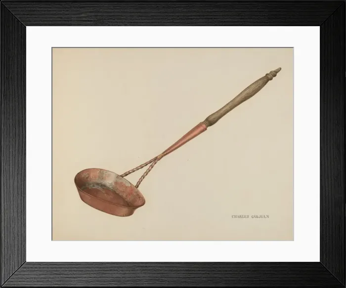 Framed Print : Ladle, c. 1939. Creator: Charles Garjian