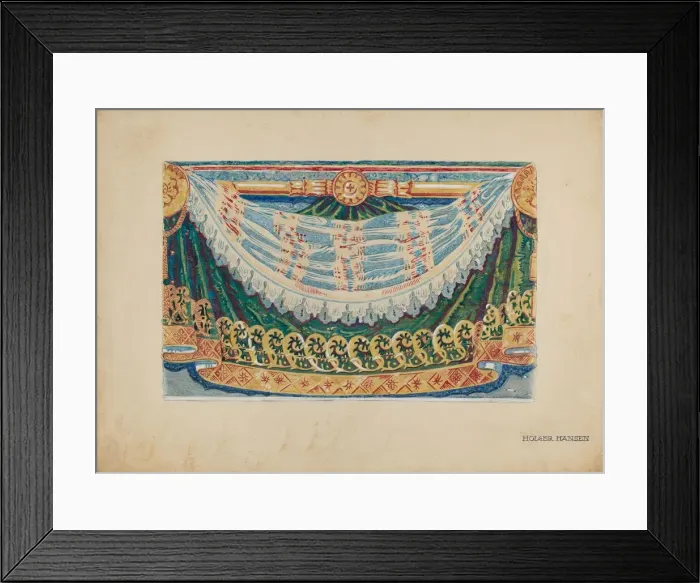 Framed Print : Wall Paper Border Design, c. 1939. Creator: Holger Hansen Framed Print : Wall Paper Border Design, c. 1939. Creator: Holger Hansen
