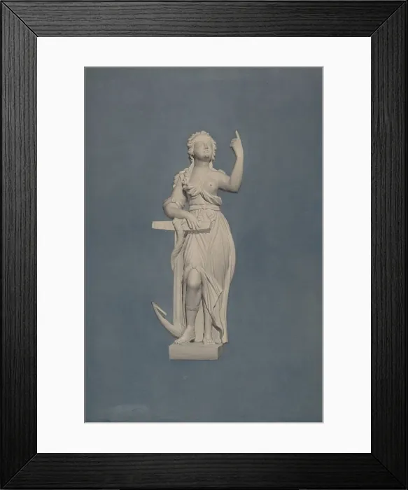 Framed Print : Architectural Carving Hope, c. 1939. Creator: John W Kelleher Framed Print : Architectural Carving Hope, c. 1939. Creator: John W Kelleher