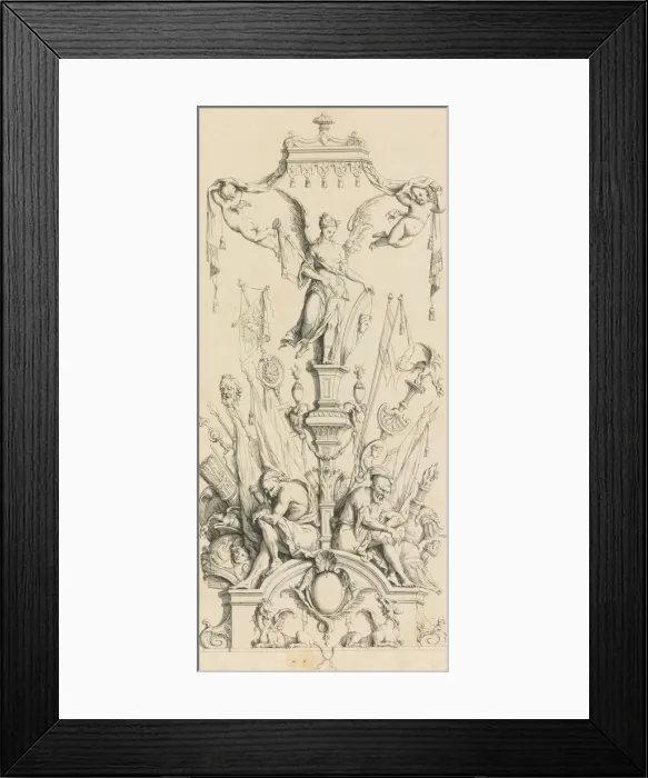 Framed Print : Trophees Nouvellement Inventez par J. B. Toro. 1716. 1716 Framed Print : Trophees Nouvellement Inventez par J. B. Toro. 1716. 1716