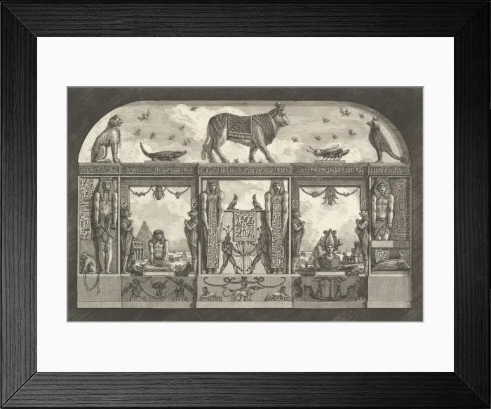 Framed Print : Ancient Egyptian ornament, 1769. Creator: Giovanni Battista Piranesi Framed Print : Ancient Egyptian ornament, 1769. Creator: Giovanni Battista Piranesi