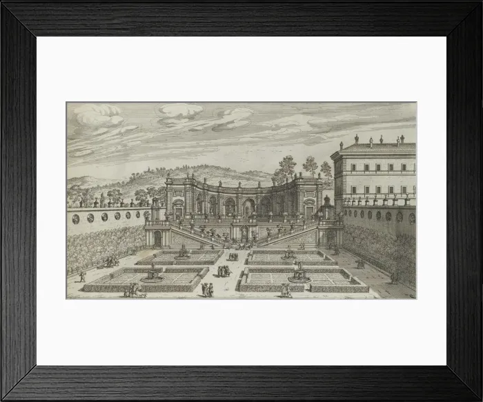Framed Print : Altra Vedvta in Prospettiva del Teatro et Giardino Contigvo di Mondragone in Fras Framed Print : Altra Vedvta in Prospettiva del Teatro et Giardino Contigvo di Mondragone in Fras