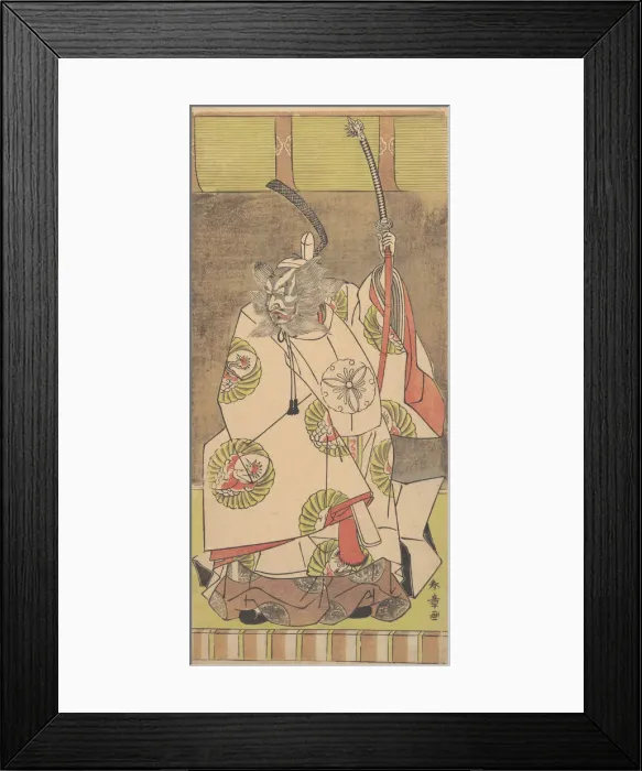 Framed Print : Kabuki Actor Ichikawa Danjuro IV, 12th month, 1771. Creator: Shunsho Framed Print : Kabuki Actor Ichikawa Danjuro IV, 12th month, 1771. Creator: Shunsho