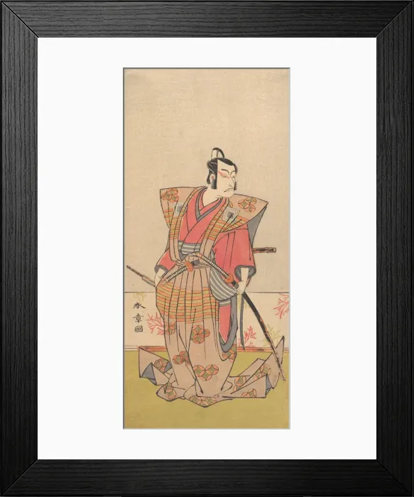 Framed Print : The Actor Ichikawa Danjuro V as a Samurai, 1771-72. Creator: Shunsho Framed Print : The Actor Ichikawa Danjuro V as a Samurai, 1771-72. Creator: Shunsho