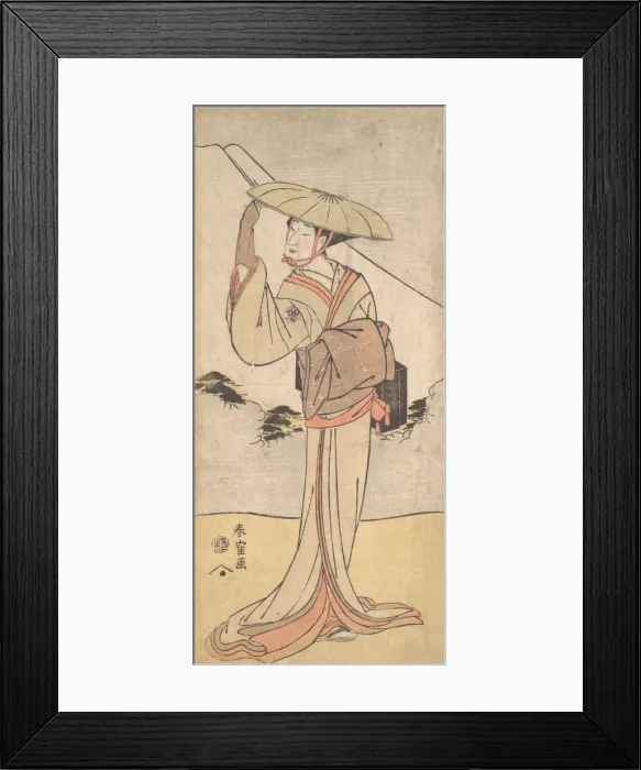 Framed Print : Nakamura Noshio II in the Role of Imayo uta Bikuni, 1796 (Kansei 8) Framed Print : Nakamura Noshio II in the Role of Imayo uta Bikuni, 1796 (Kansei 8)