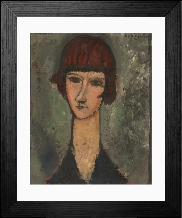 Framed Print : Portrait of a Woman, c. 1917 / 19. Creator: Amadeo Modigliani Framed Print : Portrait of a Woman, c. 1917 / 19. Creator: Amadeo Modigliani