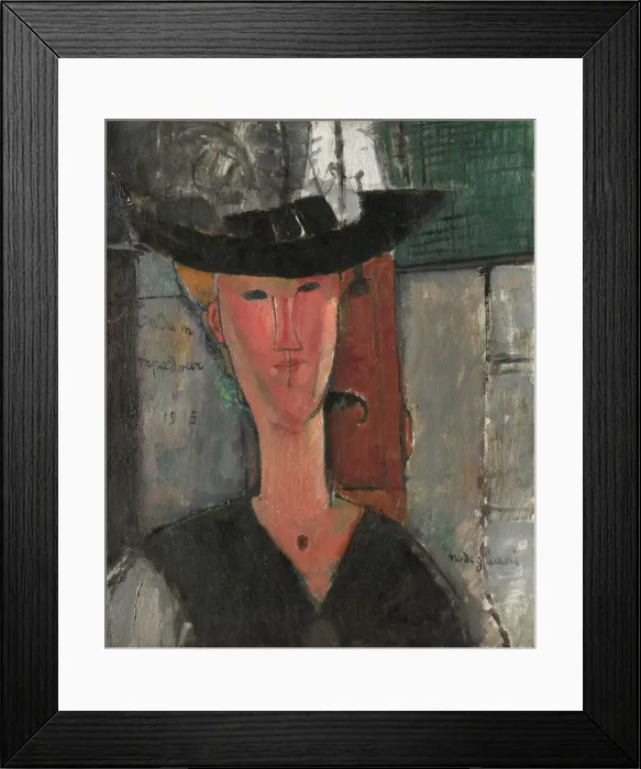 Framed Print : Madam Pompadour, 1915. Creator: Amadeo Modigliani Framed Print : Madam Pompadour, 1915. Creator: Amadeo Modigliani