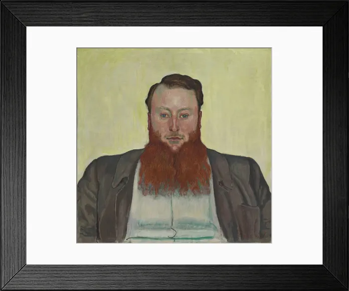 Framed Print : James Vibert, Sculptor, 1907. Creator: Ferdinand Hodler Framed Print : James Vibert, Sculptor, 1907. Creator: Ferdinand Hodler