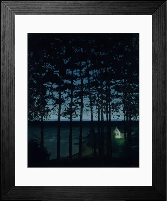 Framed Print : Fishermans Cottage, 1906. Creator: Harald Sohlberg Framed Print : Fishermans Cottage, 1906. Creator: Harald Sohlberg