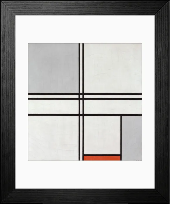 Framed Print : Composition (No. 1) Gray-Red, 1935. Creator: Piet Mondrian Framed Print : Composition (No. 1) Gray-Red, 1935. Creator: Piet Mondrian