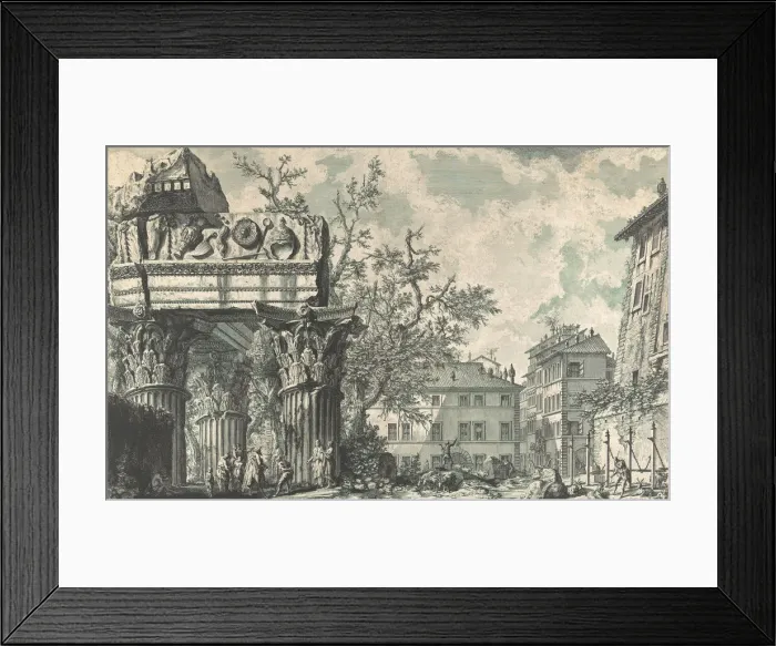 Framed Print : Veduta del Tempio di Giove Tonante, 1740s-60s. Creator: Giovanni Battista Piranesi Framed Print : Veduta del Tempio di Giove Tonante, 1740s-60s. Creator: Giovanni Battista Piranesi