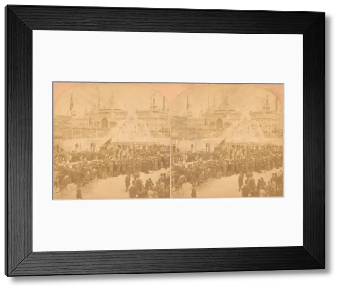 Framed Print : Germans Day, California Midwinter Exposition, 1850s-1910s. Creator: Kilburn Brothers Framed Print : Germans Day, California Midwinter Exposition, 1850s-1910s. Creator: Kilburn Brothers