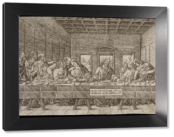 The Last Supper, with a Spaniel, ca. 1500. Creator: Giovan Pietro Birago