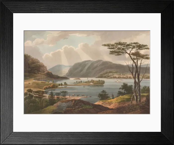 Framed Print : View from Fishkill Looking To West-Point (No. 15 of The Hudson River Portfolio), 1825 Framed Print : View from Fishkill Looking To West-Point (No. 15 of The Hudson River Portfolio), 1825