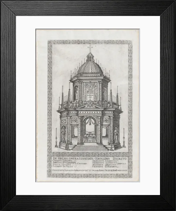 Framed Print : Catafalque for Cardinal Alessandro Farnese, 1589. Creator: Girolamo Rainaldi Framed Print : Catafalque for Cardinal Alessandro Farnese, 1589. Creator: Girolamo Rainaldi