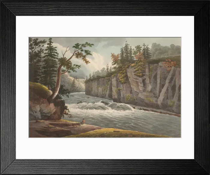 Framed Print : Rapids Above Hadleys Falls (No. 4 of The Hudson River Portfolio), 1822-23 Framed Print : Rapids Above Hadleys Falls (No. 4 of The Hudson River Portfolio), 1822-23