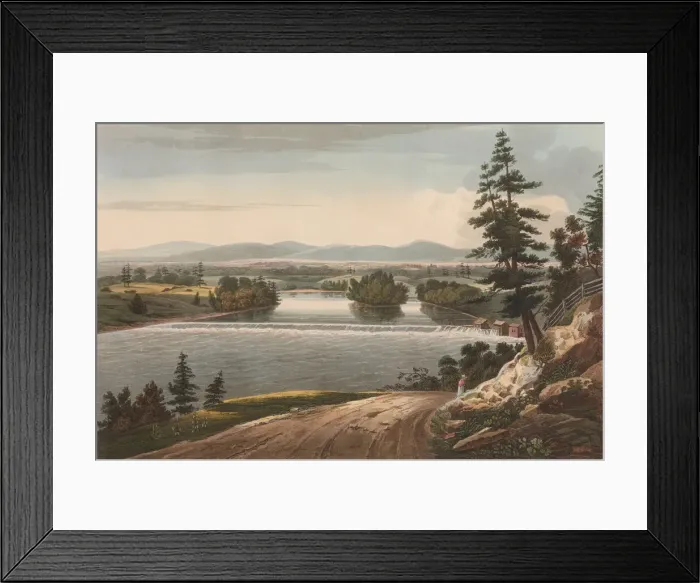 Framed Print : View Near Sandy Hill (No. 7 of The Hudson River Portfolio), 1822-23. Creator: John Hill Framed Print : View Near Sandy Hill (No. 7 of The Hudson River Portfolio), 1822-23. Creator: John Hill