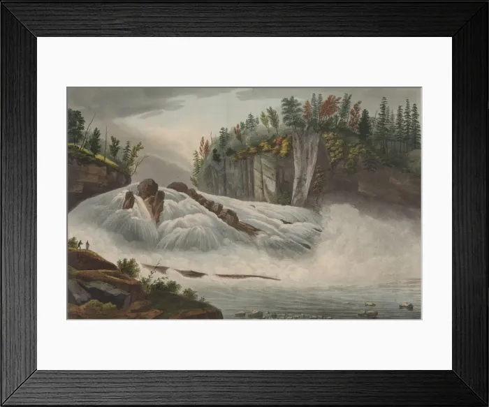 Framed Print : Hadleys Falls (No. 5 of The Hudson River Portfolio), 1821-22 Framed Print : Hadleys Falls (No. 5 of The Hudson River Portfolio), 1821-22