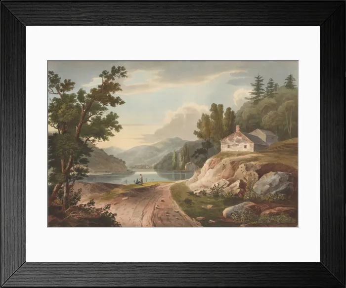 Framed Print : View Near Fishkill (No. 17 of The Hudson River Portfolio), 1823-24. Creator: John Hill Framed Print : View Near Fishkill (No. 17 of The Hudson River Portfolio), 1823-24. Creator: John Hill