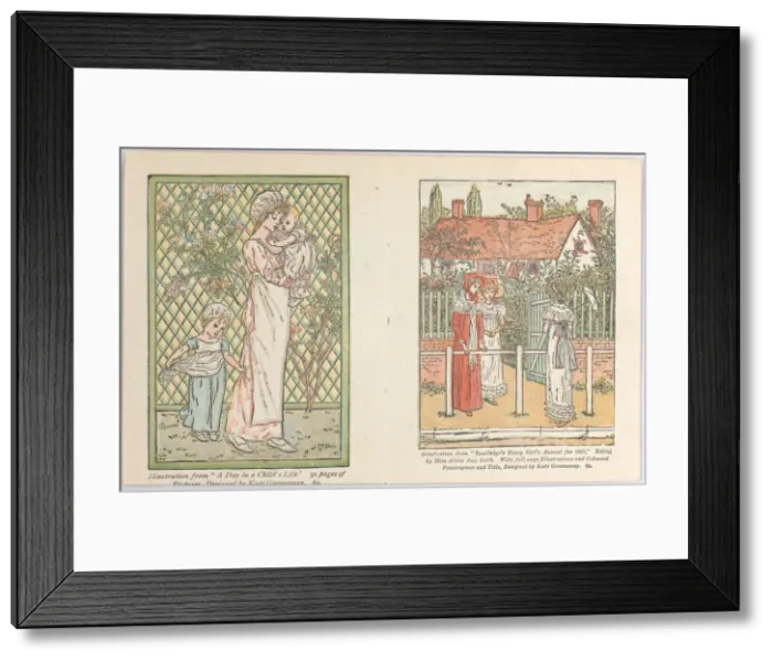 Framed Print : Valentine, 1882. Creator: Catherine Greenaway Framed Print : Valentine, 1882. Creator: Catherine Greenaway