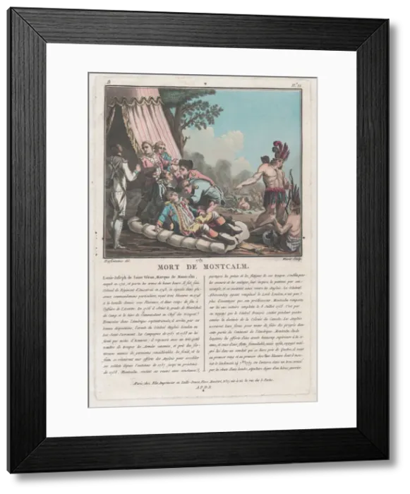 Framed Print : Mort de Montcalm [The Death of Montcalm at Quebec... late 18th-early 19th century Framed Print : Mort de Montcalm [The Death of Montcalm at Quebec... late 18th-early 19th century