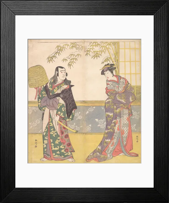 Framed Print : Kabuki Actors Sawamura Sojuro III and Sanogawa Ichimatsu III in A Courtesan’ Framed Print : Kabuki Actors Sawamura Sojuro III and Sanogawa Ichimatsu III in A Courtesan’