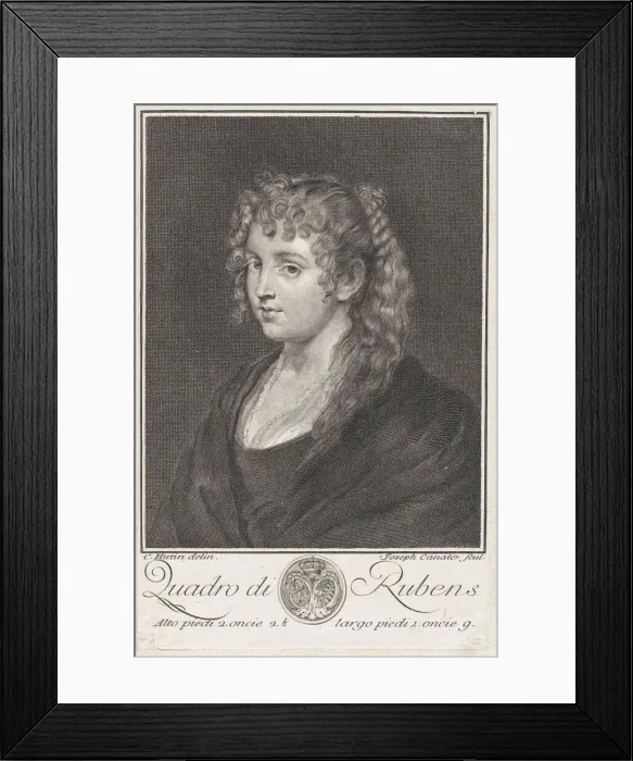 Framed Print : Portrait of a young woman, ca. 1745-76. Creator: Giuseppe Canale Framed Print : Portrait of a young woman, ca. 1745-76. Creator: Giuseppe Canale