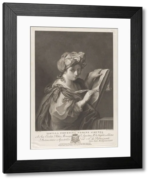 Framed Print : The Tiburtine Sibyl, ca. 1790. Creator: Girolamo Carattoni Framed Print : The Tiburtine Sibyl, ca. 1790. Creator: Girolamo Carattoni