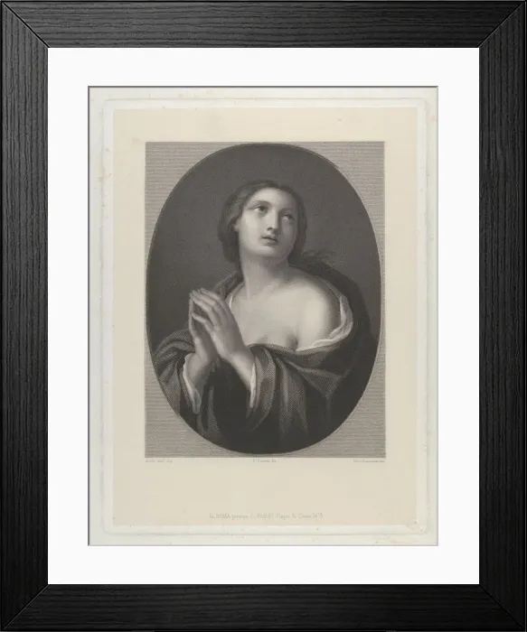 Framed Print : Female personification of Hope... ca. 1835-81. Creator: Giovanni Buonafede Framed Print : Female personification of Hope... ca. 1835-81. Creator: Giovanni Buonafede